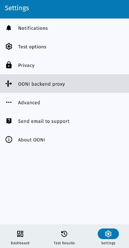 OONI Backend Proxy